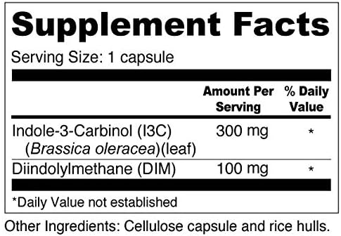 Wellness Resources I3C + DIM - 60 Capsules, Healthy Estrogen Metabolism & Detoxification Supplement