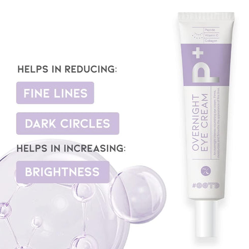 Eye Cream for Dark Circles, Puffiness, Bags, Anti-Aging Wrinkles, Korean Cream with Peptide, Vitamin C, Collagen, Vegan