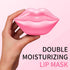 20Pcs Moisturizing/Plumping Lip Mask, Gel Treatment Masks for Dry Lips and Lines Overnight Care (Pink)