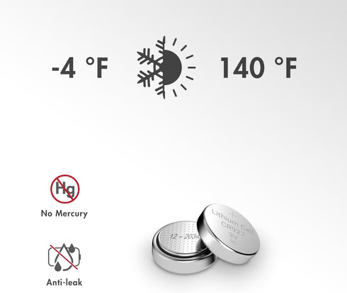 Tenergy CR927 3V Lithium Button Cell Battery for Watches, Temperature Sensors, Smart Water Bottles, Remote Controllers
