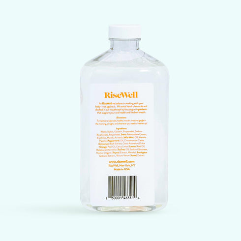 RiseWell Balancing Mouthwash - Alcohol Free, Alkaline pH Balancing with Xylitol, Non Fluoride Mouthwash for Adults