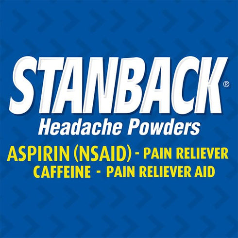 Stanback Headache Powders, Fast Pain Relief with Aspirin and Caffeine, 50 Count (3 Pack)