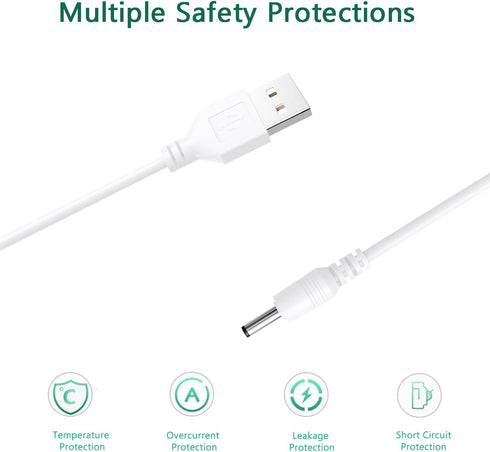qinlei D2/S2 C2 1 Pack Charger Cord Replacement for Bitvae Electric Toothbrush, Water Flosser