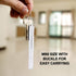 Drug Holder, Aluminum Alloy Waterproof Pill Key Chain Container with Key Ring for Daily Use (5 Cases)