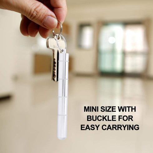 Pill Box - Aluminum Alloy Waterproof Daily Small Organizer for Outdoor Travel, Keychain Holder (5 Cases)