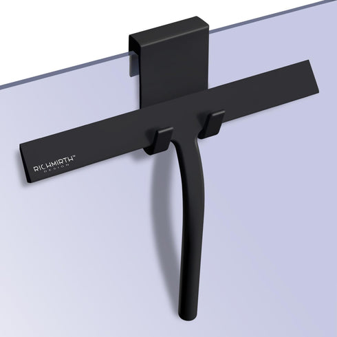 Silicone Rubber Blade & Hook Shower Window Squeegee - 11" Width for Bathroom Squeegee and Car Window
