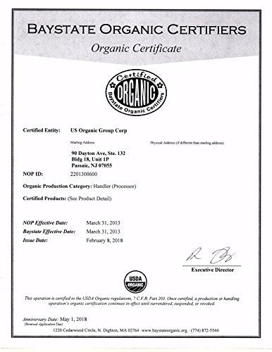 US Organic 100% Pure Patchouli Essential Oil, USDA Certified Organic, Steam Distilled, 10 ml / .33 fl oz