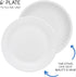 Hygloss Products Paper Plates - Uncoated White Plate, 6-Inches, 100 Pack, Environmentally Friendly, Recyclable