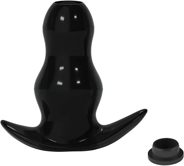 Men's Hollow Anal Plug Toy Anchor Base Enema Device with Plug Soft