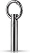 TISUR Small Keychain Pill Holder, Portable Titanium Metal Travel Pill Organizer Container for Purse, Waterproof