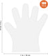 Food Prep Transparent PE Plastic Cooking Eating Safe Handling (100pcs)