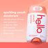 Hello Peach Aluminum Free Deodorant for Women & Men, Natural Fragrance, 24 Hour Odor Protection, Pack of 2