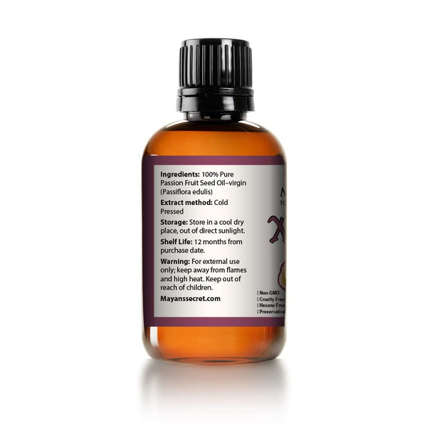 Mayan's Secret Passion Fruit Seed Oil, 100% Pure/Natural/Cold Pressed/Undiluted Maracuja Oil