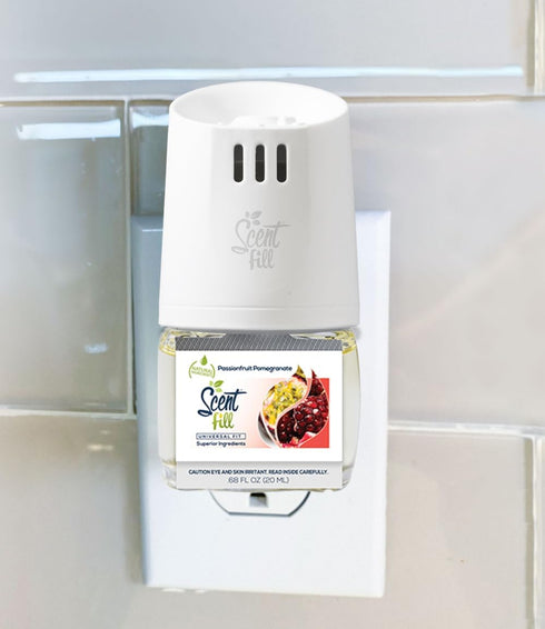 Scent Fill Passionfruit Pomegranate Plug in Air Freshener, 4 Scented Oil Refills