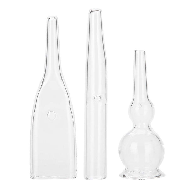 Nikou Vacuum Glass Tube - 3Pcs Glass Pipes Kit for Removal Face Cleanser Beauty Machine Accessories
