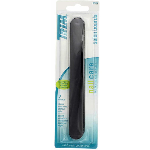 PWC Collections/W.E.Bassett Trim Salon Board Blk 2pk Heavy Duty (100 Grit) & Medium (80 Grit)