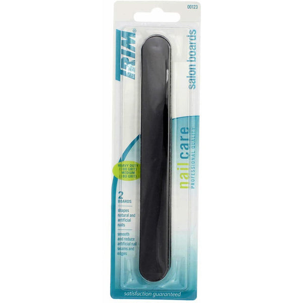 PWC Collections/W.E.Bassett Trim Salon Board Blk 2pk Heavy Duty (100 Grit) & Medium (80 Grit)