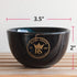 Ceramic Textured Shaving Bowl, Shave Soap & Shaving Cream Dish, Textured for Rich Lather, Black