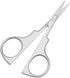 Professional Grooming Scissors, Stainless Steel Straight Tip Scissors for Facial Hair Removal, 3.7 Inch