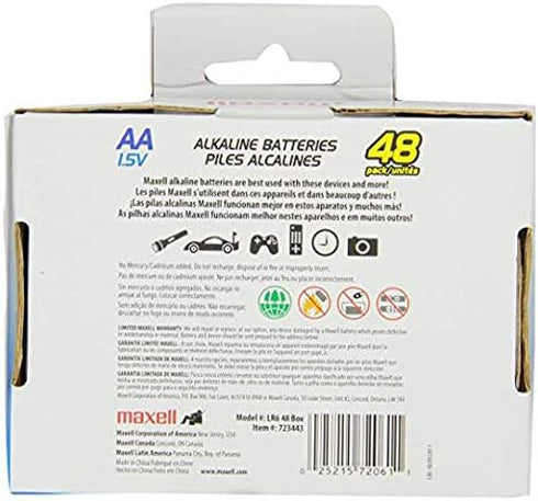 MXLAA48BOX 48PK - Maxell AA Batteries Box
