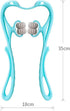 Round Blue Manual Neck Massager for Neck and Spine Relief