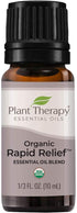 Plant Therapy Organic Rapid Relief Essential Oil Blend, 10 mL (1/3 oz), 100% Pure Natural Aromatherapy
