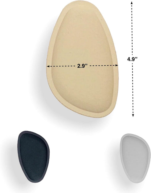 CB 4-Pairs Forefoot Metatarsal Pads, Ball-of-Foot Cushions for Pain Relief, for Men & Women, Style B-No Sticker