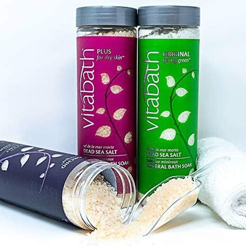 Vitabath Original Spring Green Mineral Bath Soak, 27 oz Reviving Muscle Recovery and Relaxation