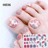 WOKOTO 20 Sheets Gradient Toe Nail Polish Strips, 1 Nail File Kit, Colorful Glitter Stickers for Women Nail Salon