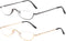 Half Frame Reading Glasses - Half Moon Readers with Spring Hinge for Men Women