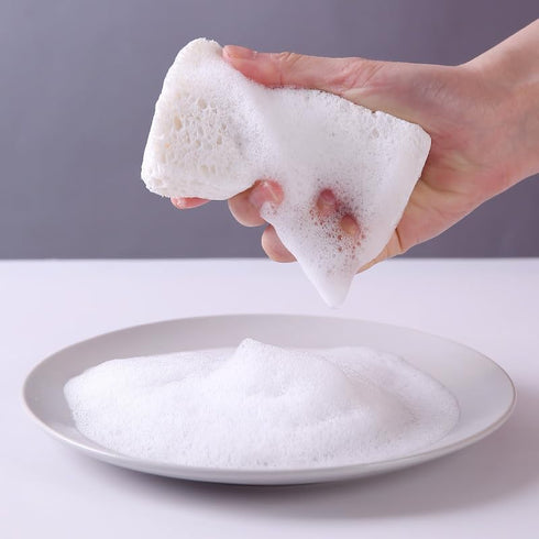 12-Pack Non-Scratch Scrub Sponges | Sponges for Dishes and Kitchen Cleaning | White