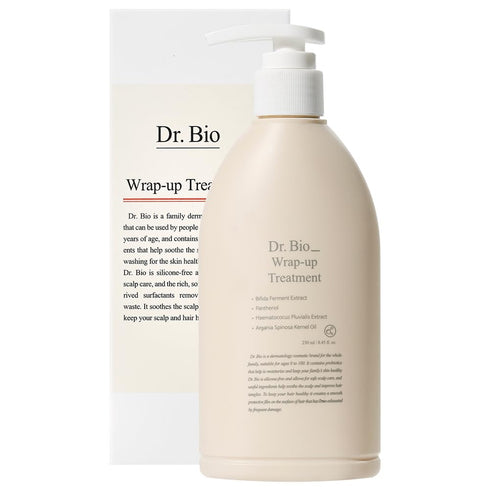 Dr. Bio Wrap-Up Treatment, 8.45oz Damaged Hair Repair with Probiotics & Amino Acids, Vegan Korean Hair Care
