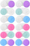 12 Pack Colorful Cute Contact Lens Case Bulk Box - Holder Container Soak Storage Kit in 6 Colors