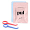 PUL Clear Aligner Removal Tool for Invisalign & Removable Braces, Hygienic and Durable, by The Pultool (Pink + Blue)