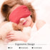 BBTO 4 Pcs Smooth Soft Silk Sleep Eye Masks with Adjustable Strap Blindfold for Travel Relaxation (Blue, Watermelon