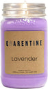 Qarentine 100% Therapy(16oz) Organic Soy Wax Lavender Scented Vegan Candle | Floral & Sweet Aroma | Pure Soy