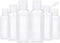 TRENDBOX 6 Pack Plastic Empty Bottles with Flip Cap for Shampoo, Lotions, Liquid Soap, Cream (2 oz / 60 ml)