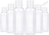 TRENDBOX 6 Pack Plastic Empty Bottles with Flip Cap for Shampoo, Lotions, Liquid Soap, Cream (2 oz / 60 ml)
