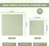 zjdbset 200 Pcs Sage Green Guest Napkin Paper Disposable Sage Green Hand Towels Beverage Napkin Paper for Bathroom