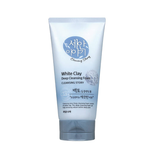 Kwailnara Cleansing Story Natural Facial Deep Foam Cleansing, White Clay