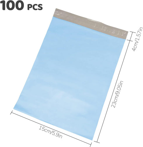 Sanitary Napkin Disposal Bags, 100 Count, Sealable Blue Bags, 3 Ounce Capacity, Prevents Odors