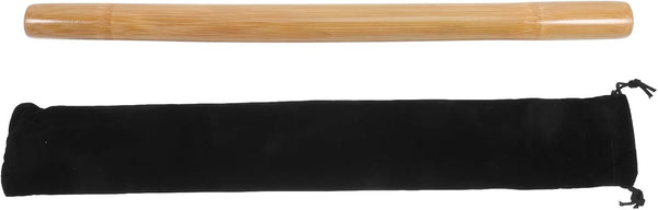 HOOWIFFY Massage Stick Roller with Black Storage Bag, Natural Wood Muscle Massager for
