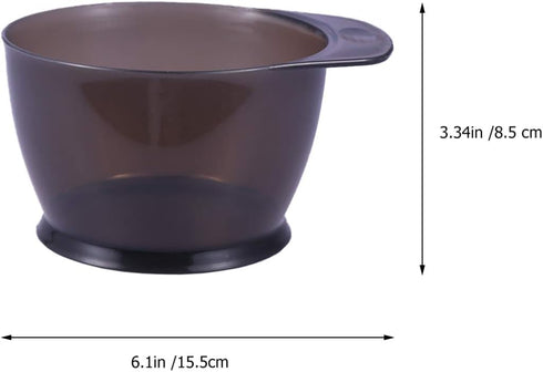 Lurrose 2Pcs Hair Color Bowl, Plastic Color Mixing Tint Bowls for DIY Hairdressing