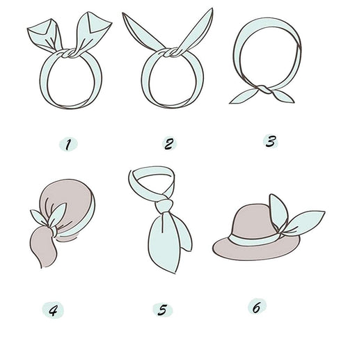 Wire Headbands for Women, Solid Color Wire Hair Wraps with 8PCS Twist Bow Headband Hair Accessories