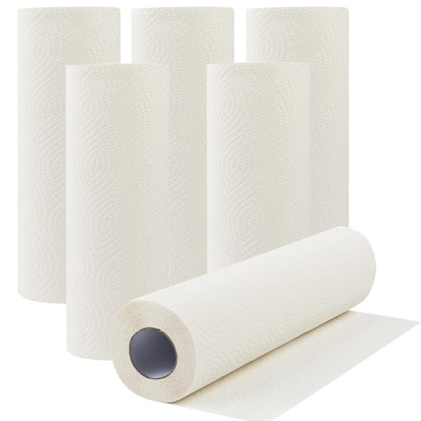 66 Sheets Super Absorbent Paper Towels (6 Rolls), Versatile, Durable & Ultra-Strong for Home, Office & Party Cleaning