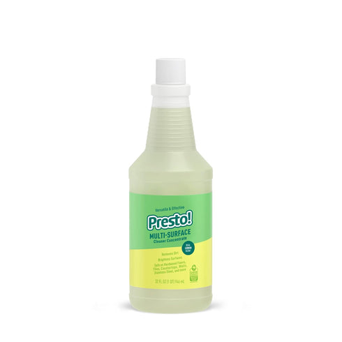Amazon Brand - Presto! Multi-Surface Cleaner Concentrate, 2X Formula, Lemon Scent, 32 fl oz, Pack of 2
