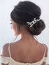 Unicra Bride Wedding Crystal Hair Pins, Bridal Hair Accessories for Women and Girls, Silver