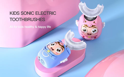 Kids Portable Waterproof Sonic Electric Toothbrush