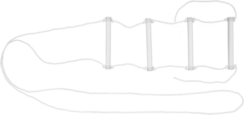 Qianjyvous Bed Ladder Assist Rope, Elderly Bed Ladder Assist, Luminous Portable Handle Grip with Slip, White Bed Ladder