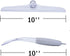 10'' Shower Squeegee for Bathroom Glass Doors and Mirrors, Clear Plastic Water Wiper for Car Windshield Cleaning